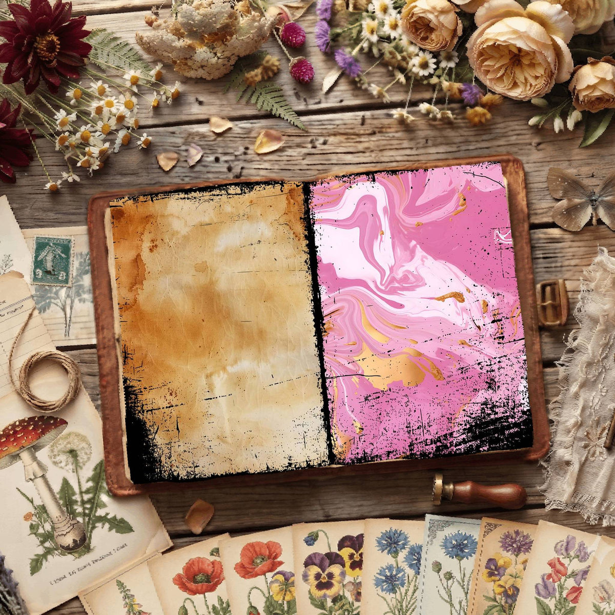 Floral Digital Papers