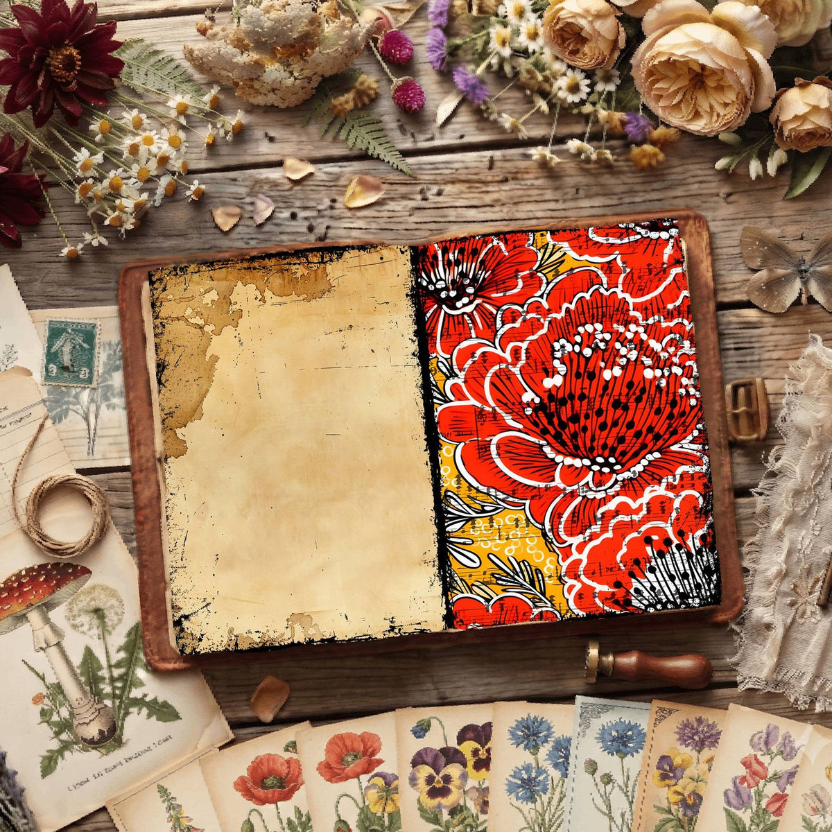 Floral Digital Papers