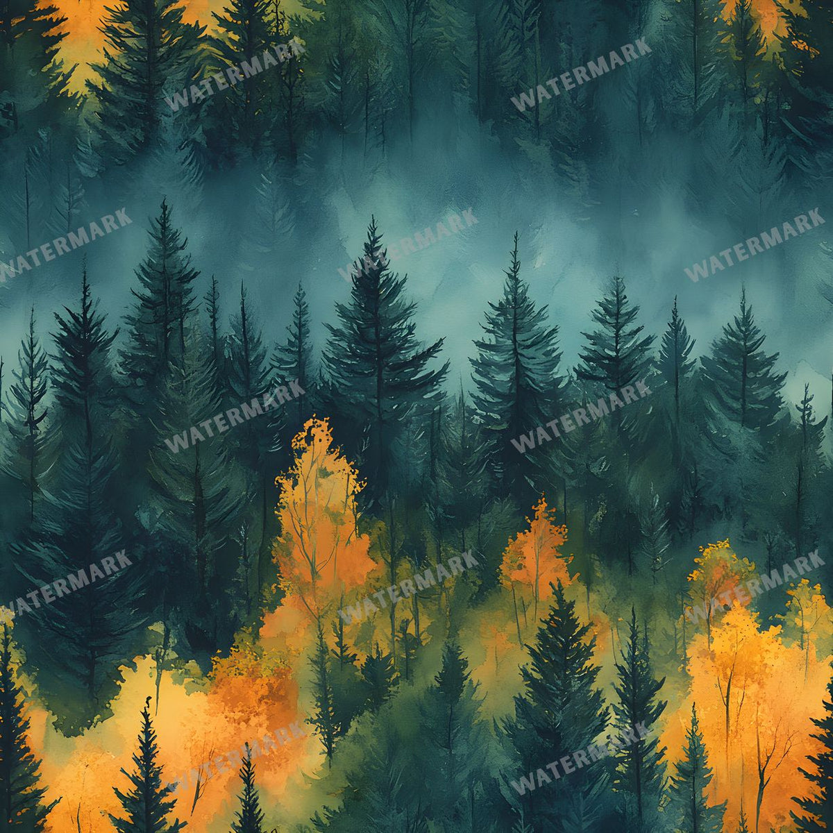 Forest Seamless Pattern