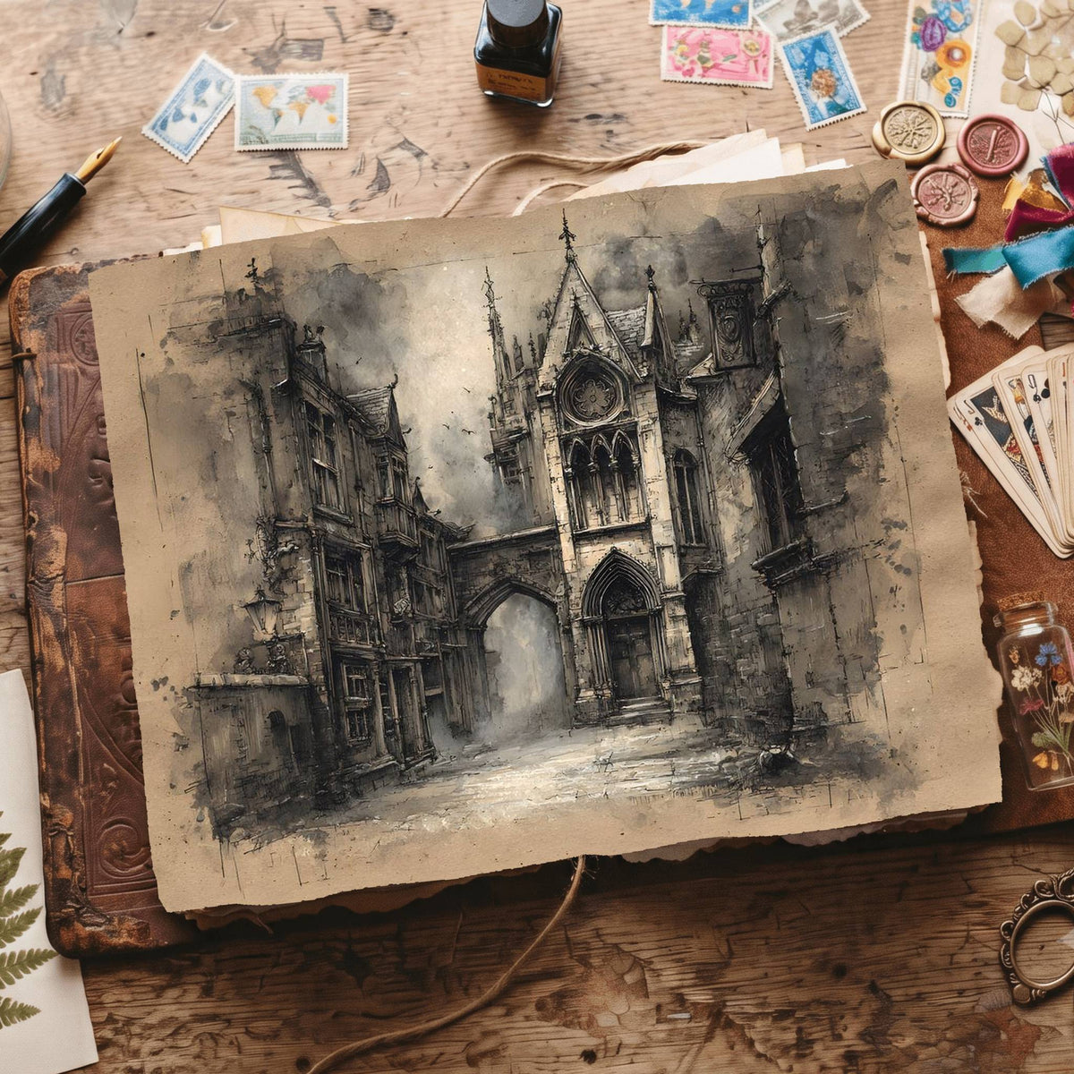 Gothic Digital Papers