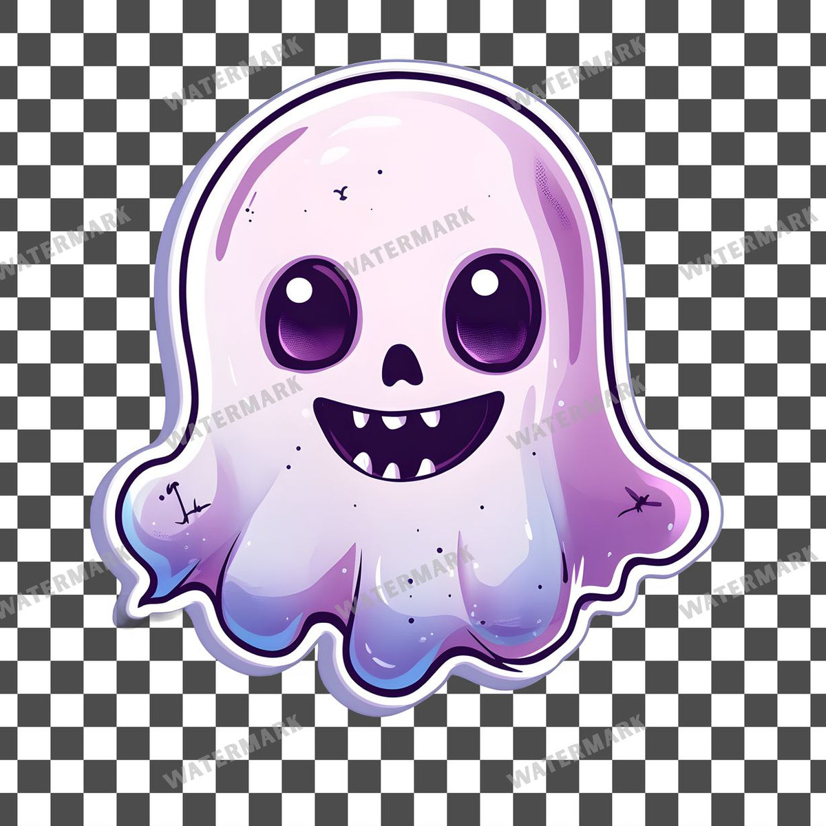 Halloween Kawaii Style Clipart Pngs