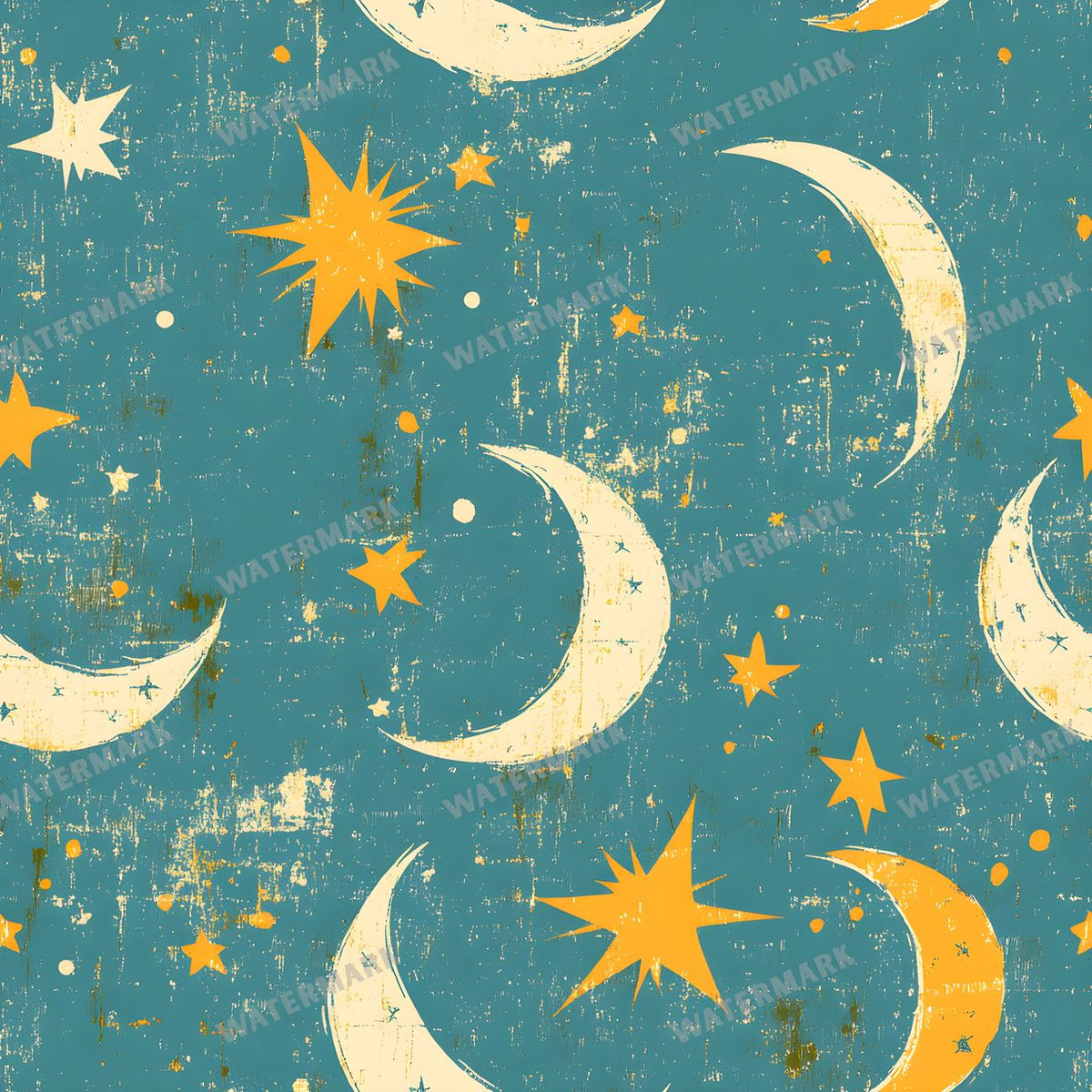 Moon seamless pattern digital paper, repeating design 21