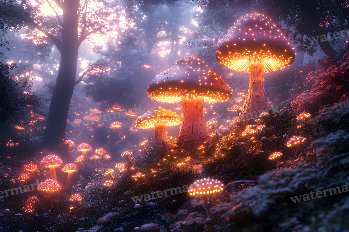 Mushroom Forest Backdrop Images