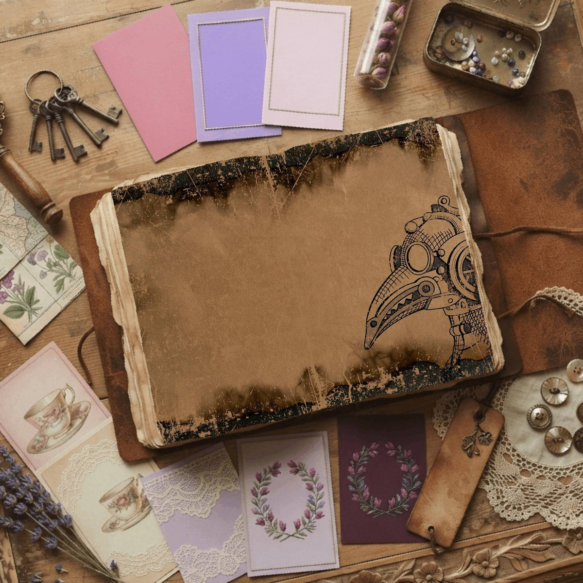 Steampunk Digital Papers