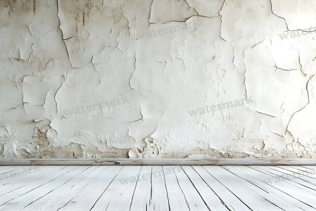 Vintage Textured Wall Ivory White digital photo backdrop for photo editing, preview 20