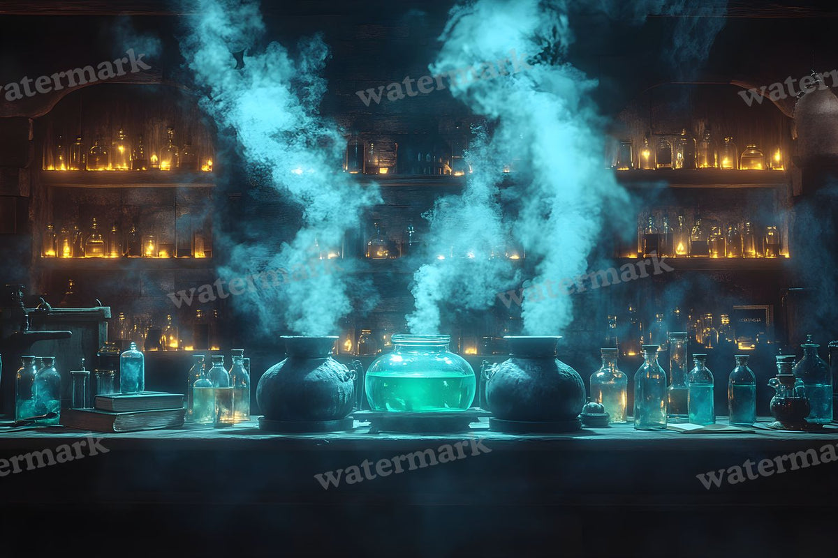 Witch Potion Room Backdrop Images