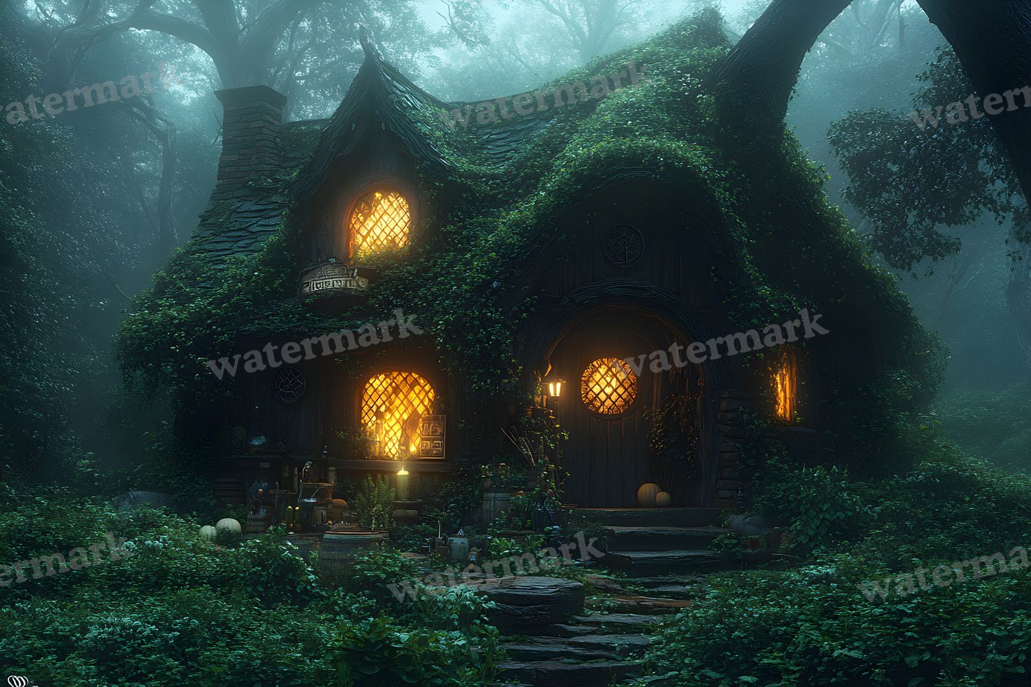 Witchs Cottage Retreat Backdrop Images