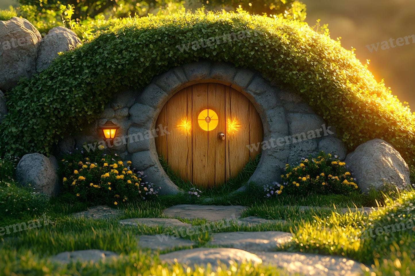 Witchs Hut Backdrop Images