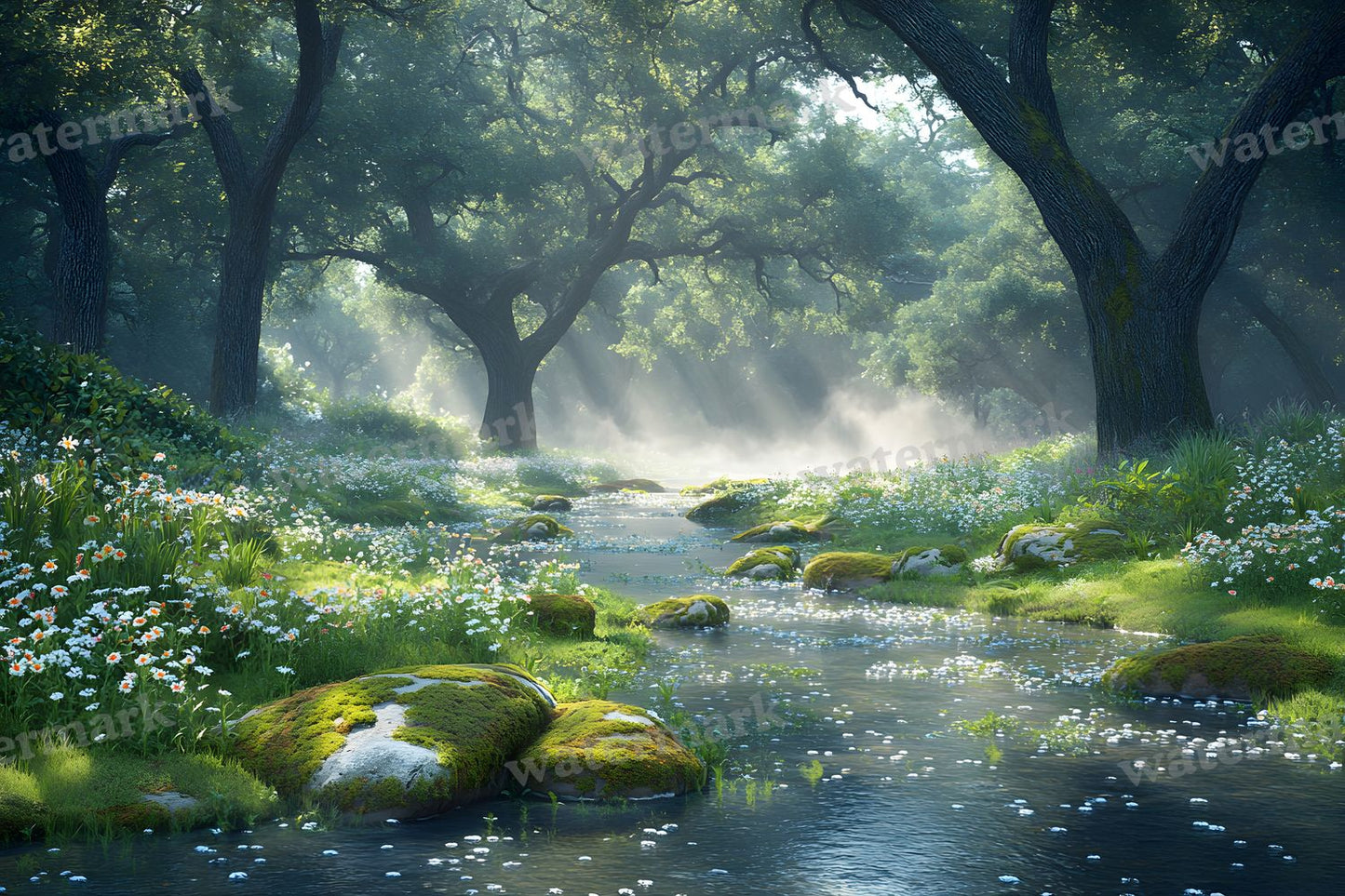 Woodland Botanical Retreat Backdrop Images