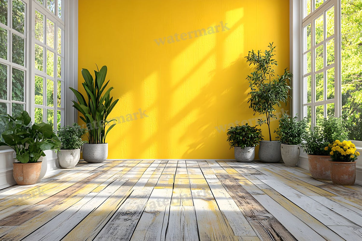 Yellow Vintage Room Backdrop Images