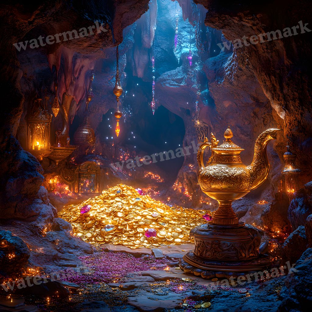 Aladdins Enchanted Cave Backdrop Images
