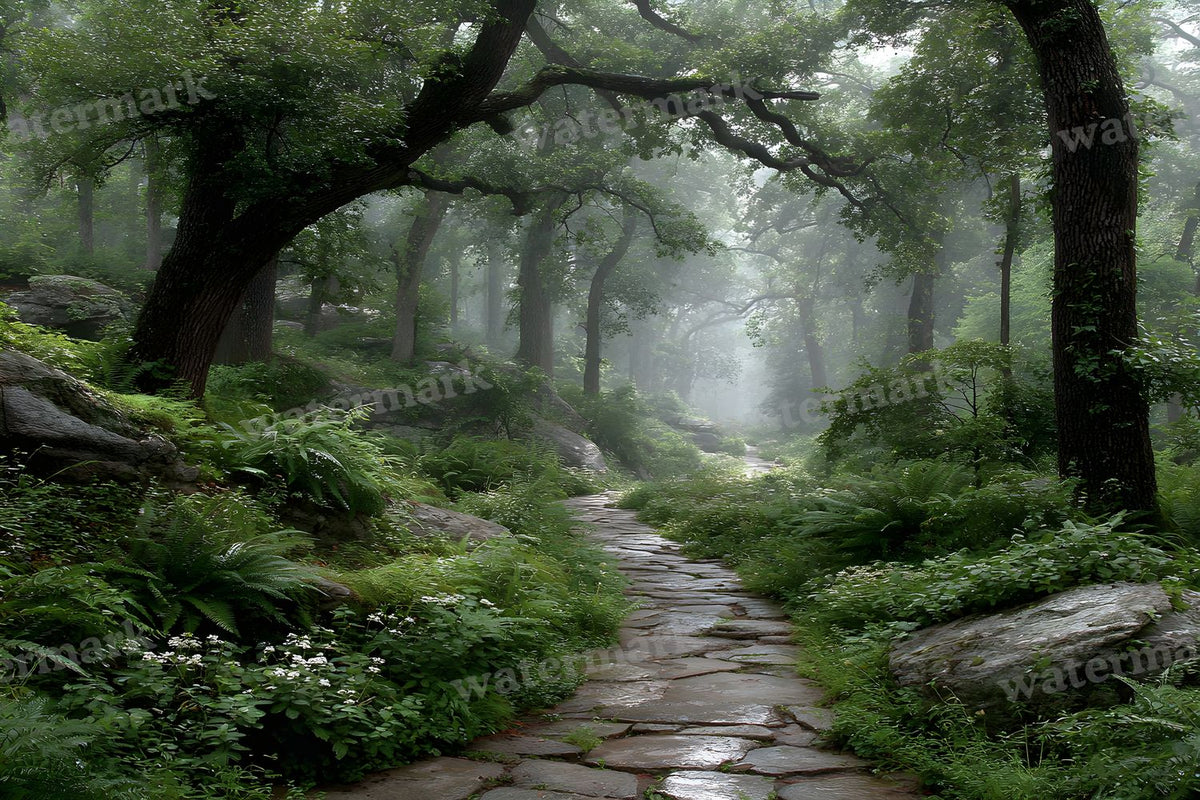 Alice Wonderland Magical Forest Backdrop Images