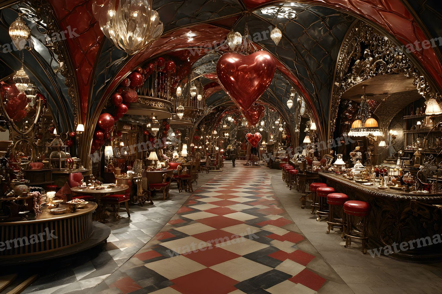 Alice Wonderland Theme Backdrop Images