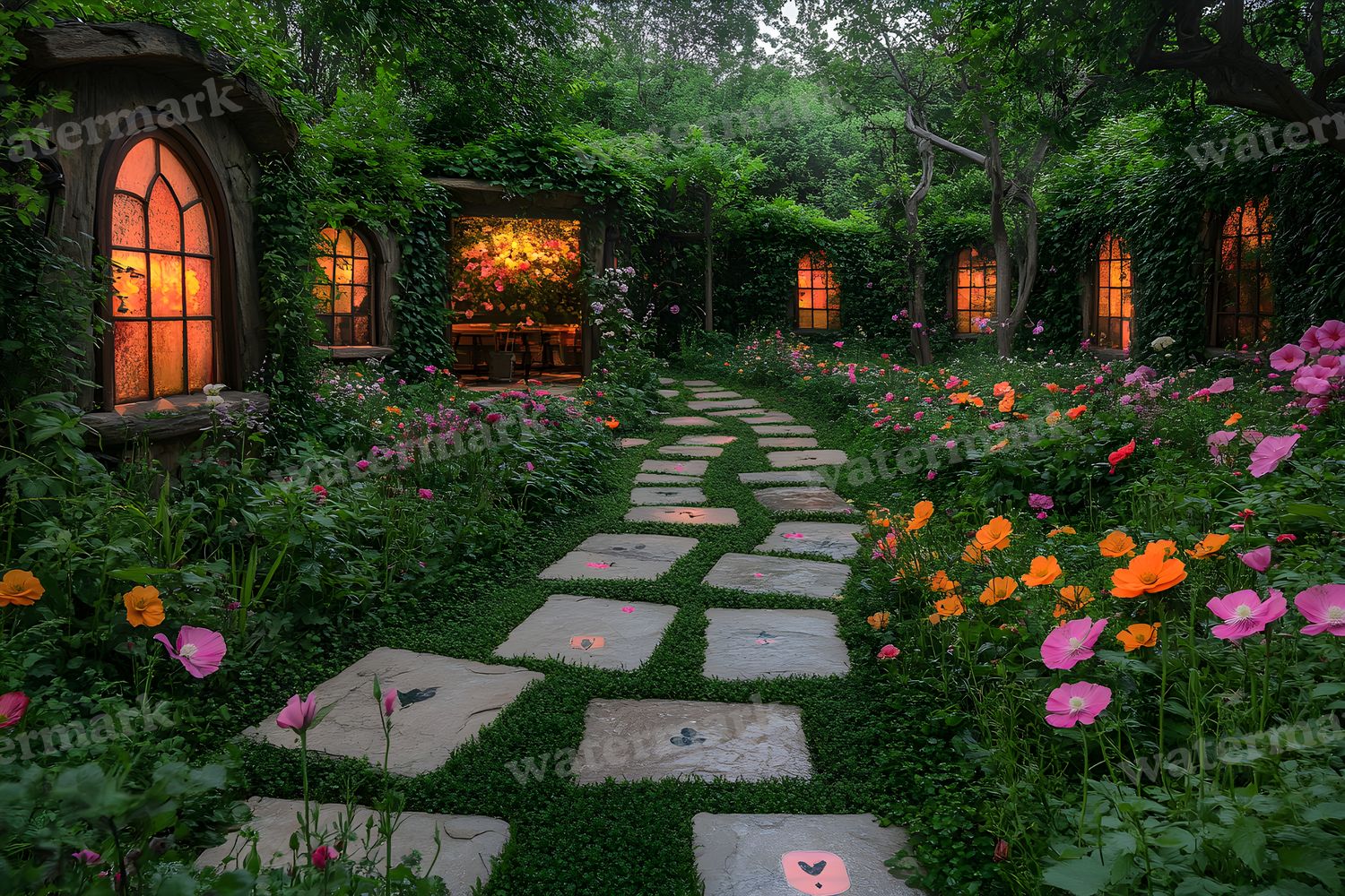 Alices Garden Maze Backdrop Images