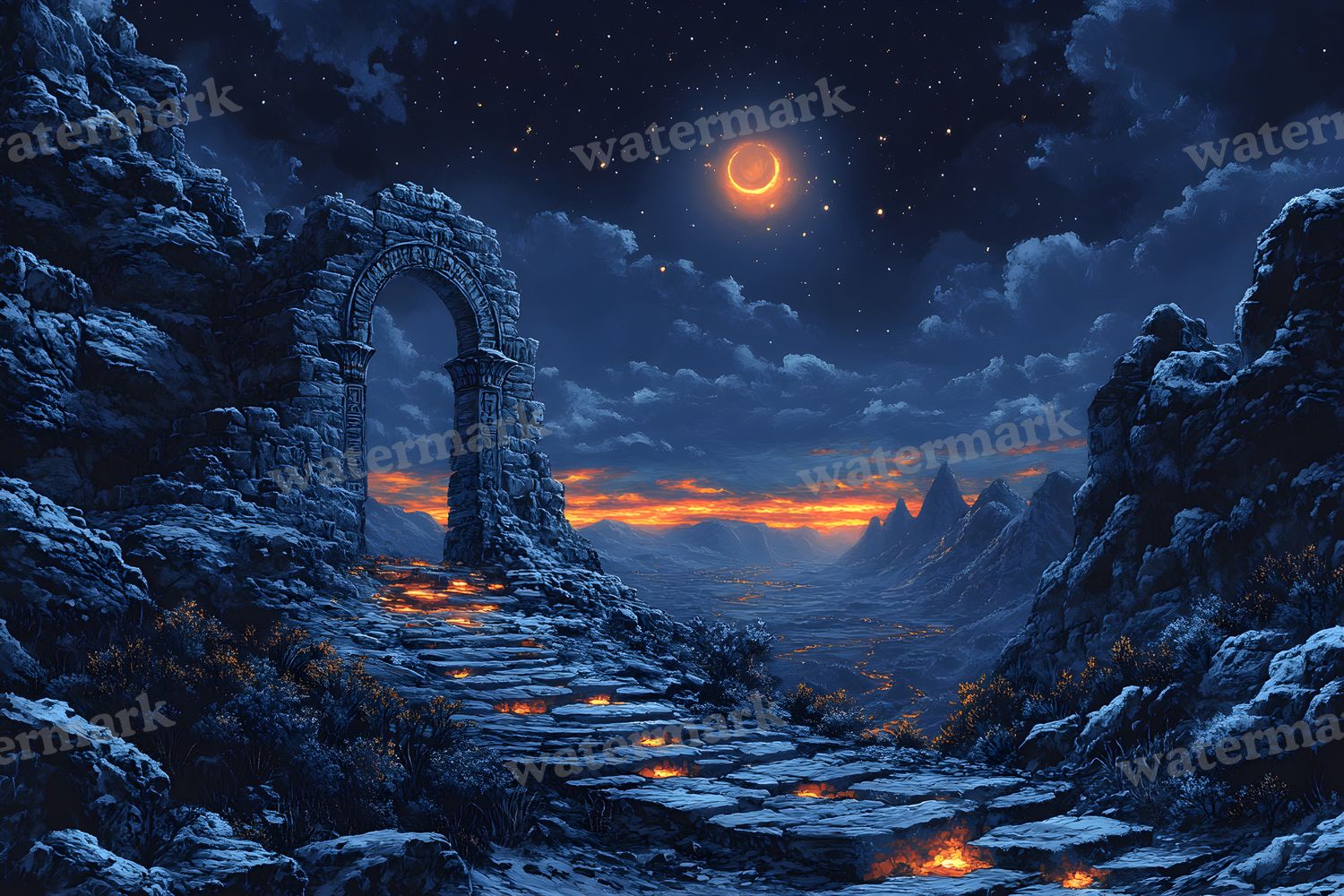 Ancient Egyptian Night Backdrop Images