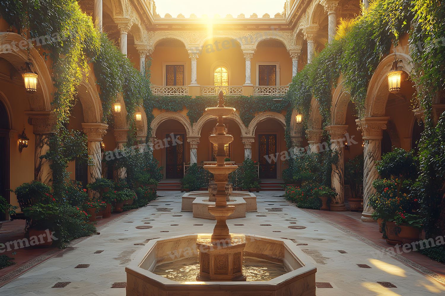 Ancient Roman Courtyard Backdrop Images