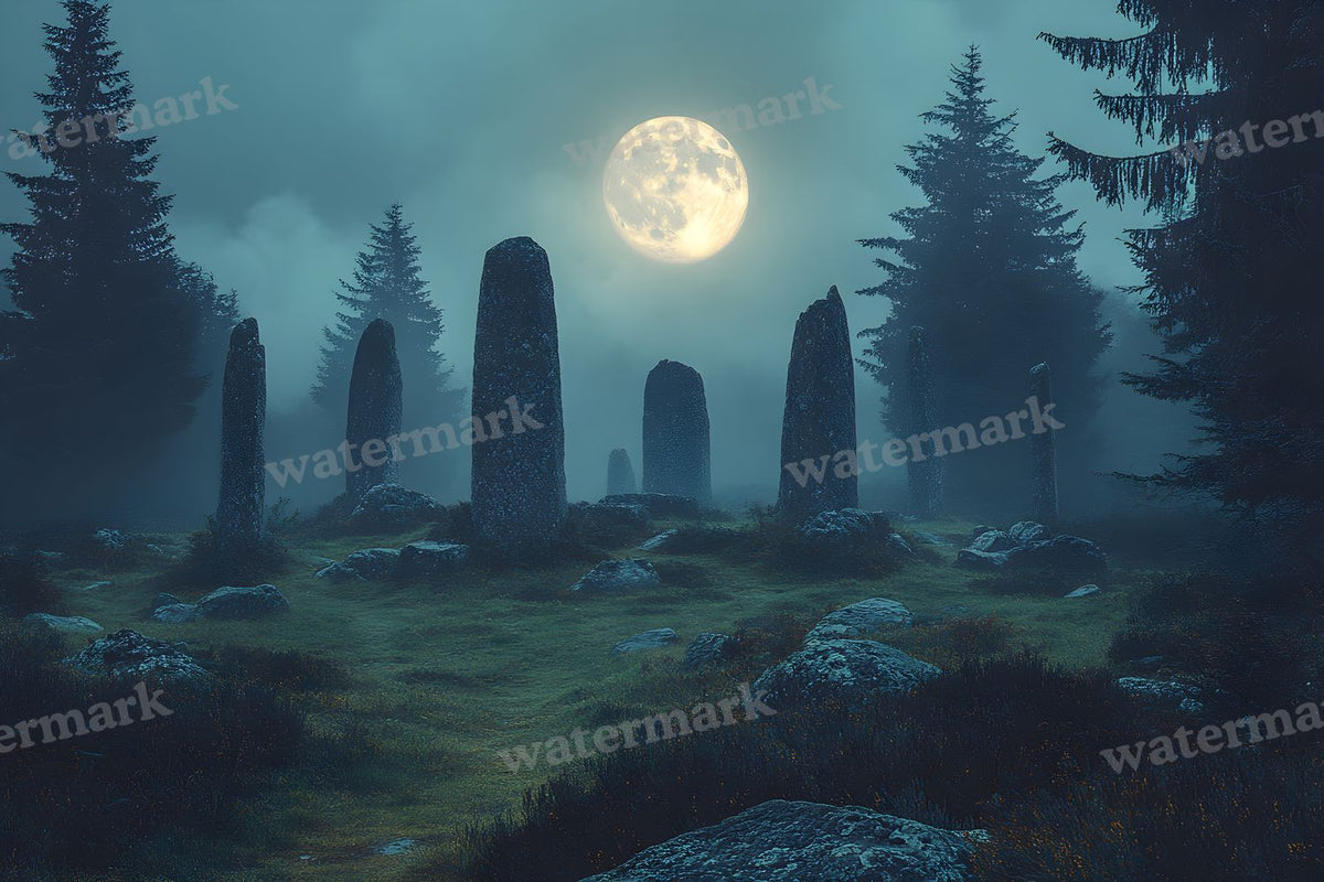 Ancient Stone Circle Clearing Backdrop Images