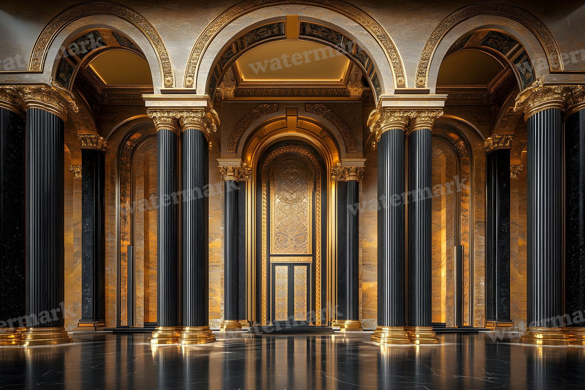 Art Deco Palace digital photo backdrop for photo editing, preview 21