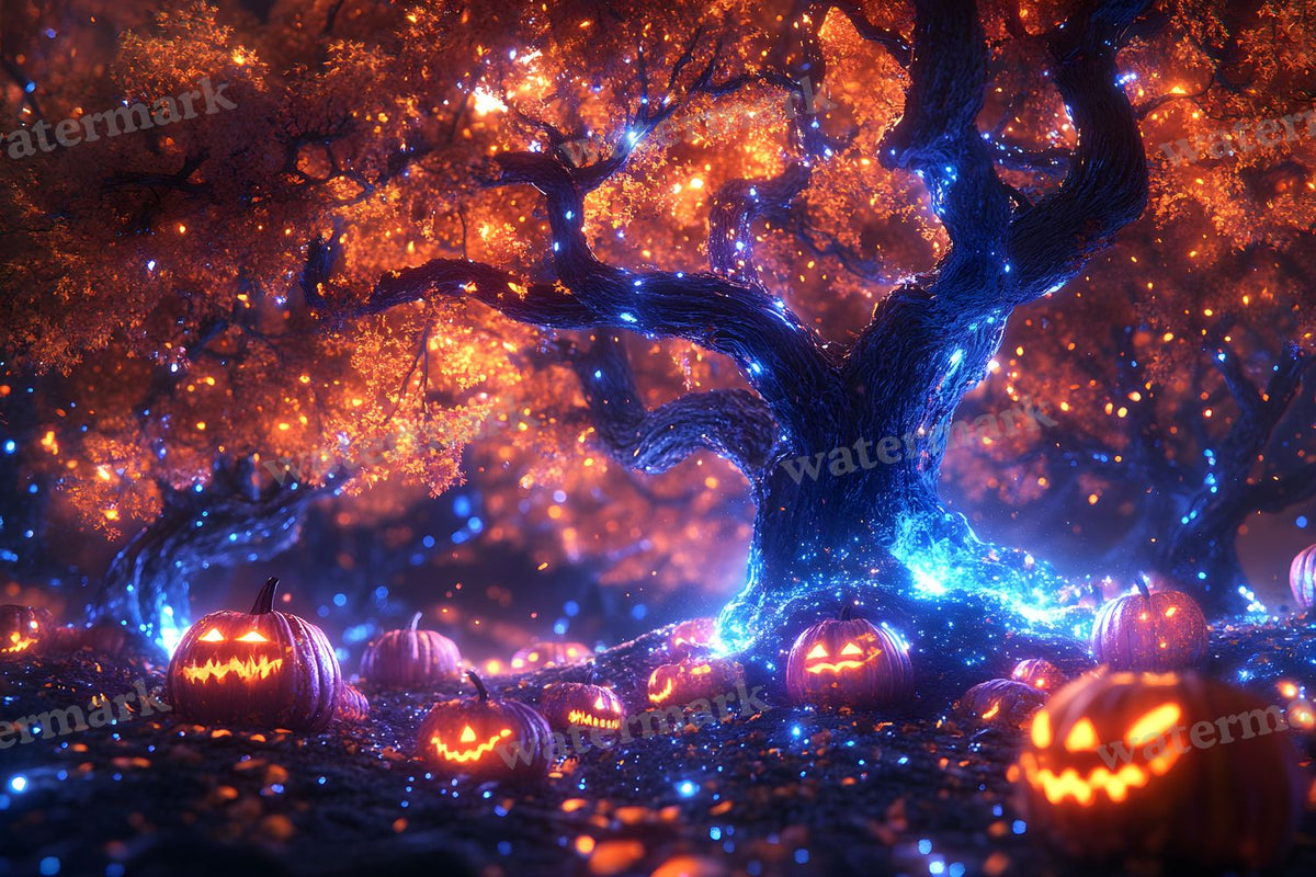 Pumpkin Grove Magic Backdrop Images