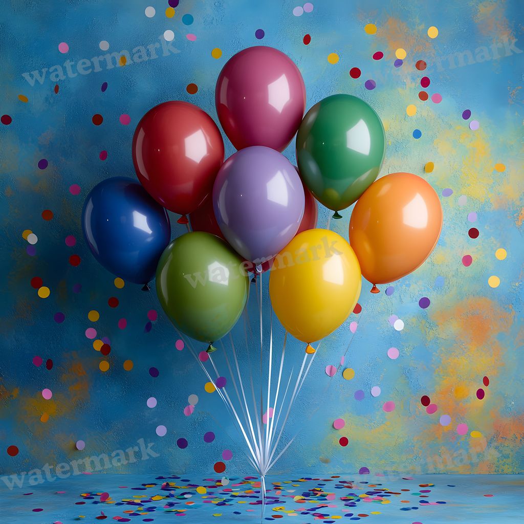Rainbow Balloon Backdrop Images