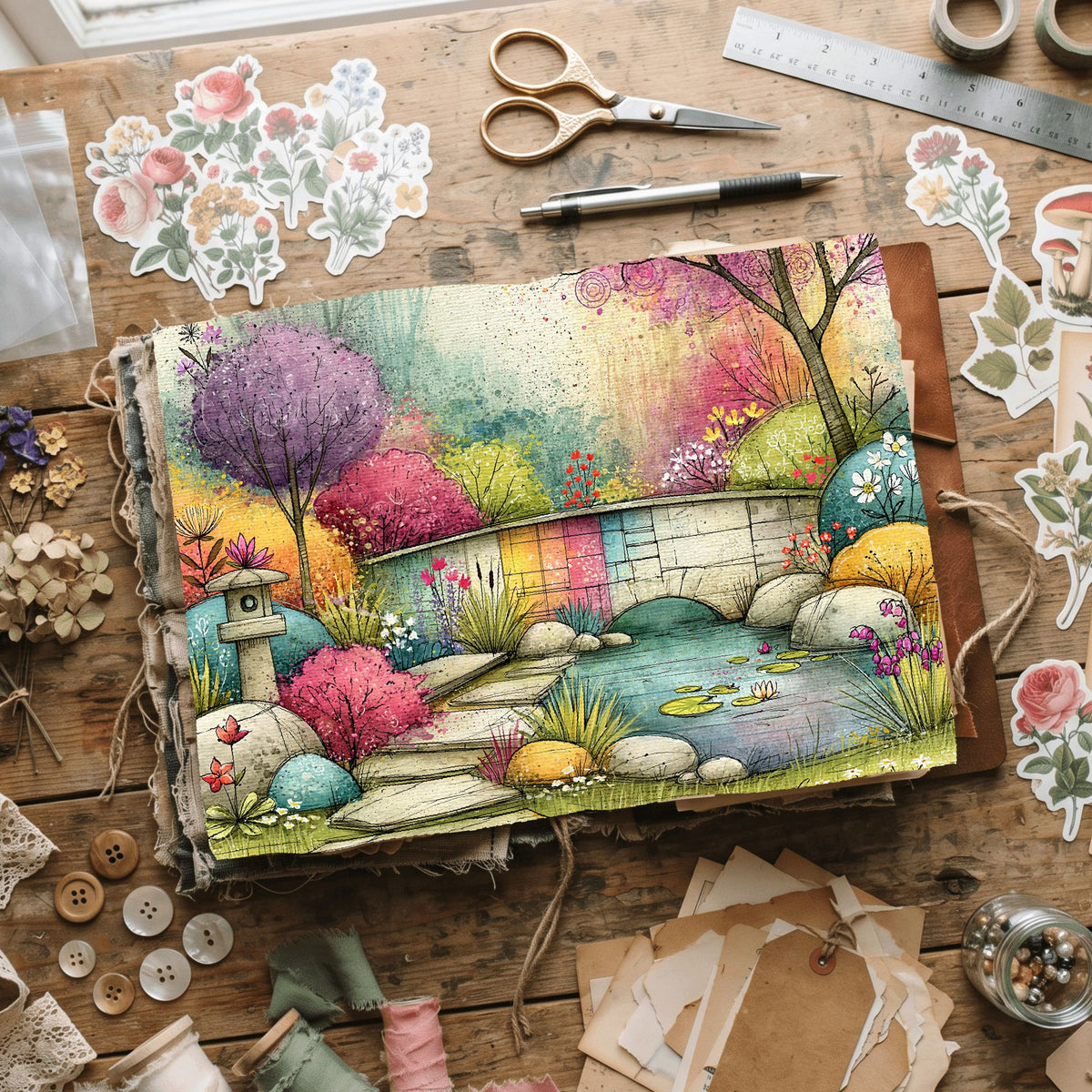 Romantic Garden Scene