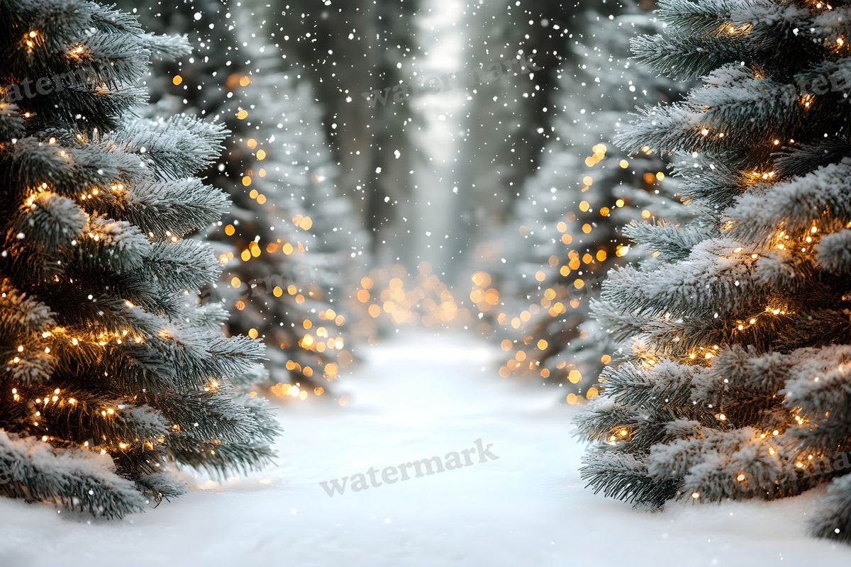 Snowy Forest Backdrop Images