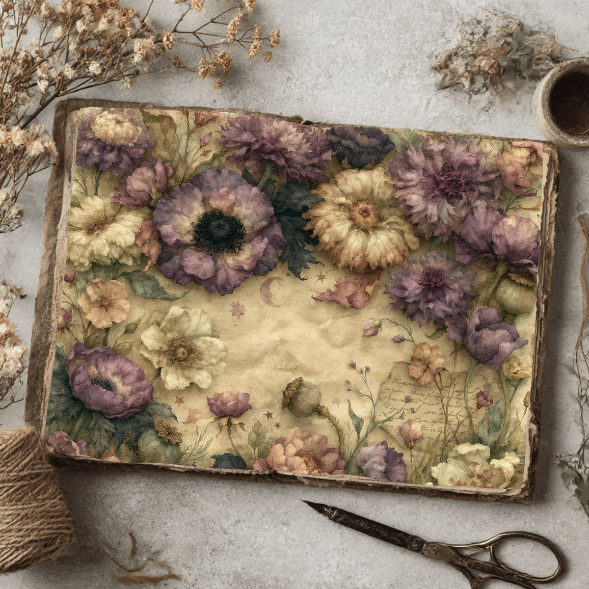 Softly Aged Vintage Writing Paper