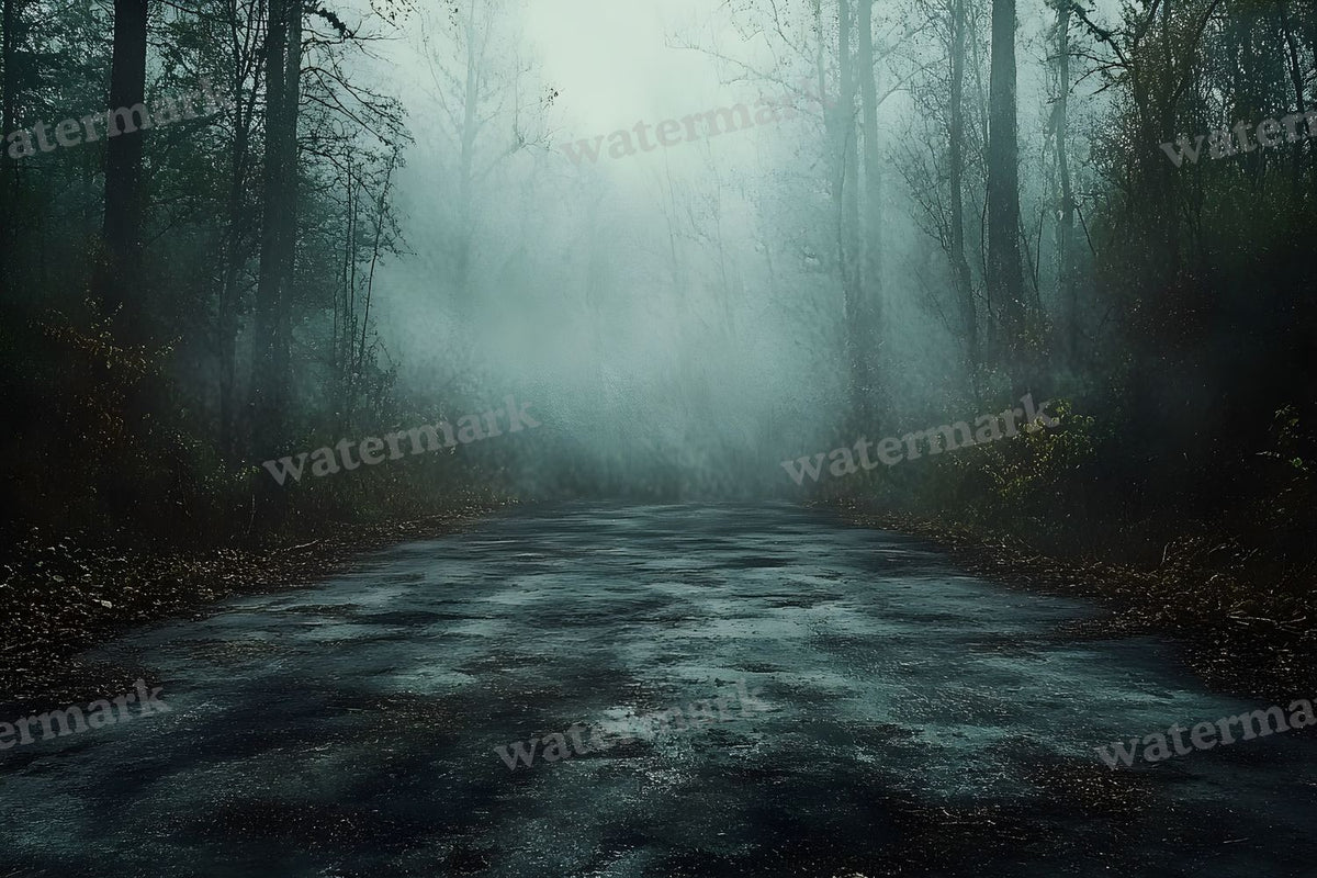 Spooky Forest digital photo backdrop for photo editing, preview 21