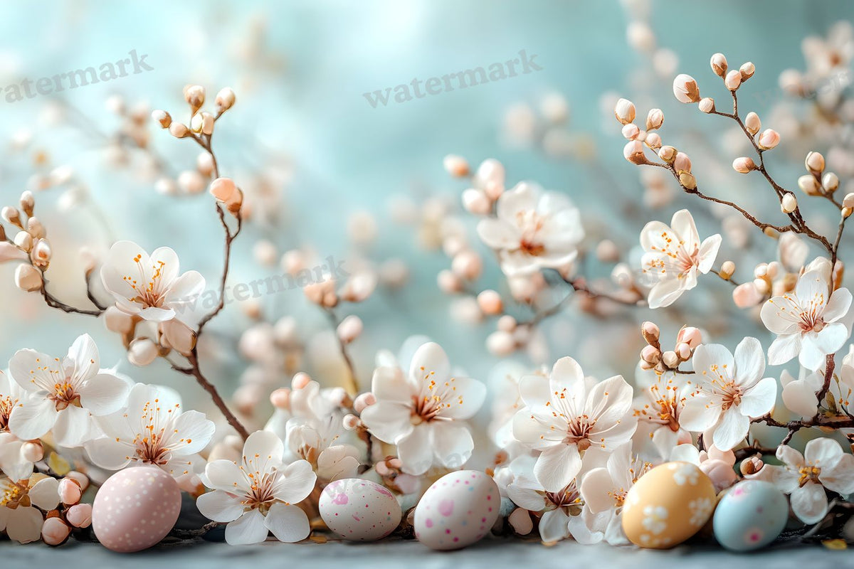 Spring Blossomeggscene Backdrop Images