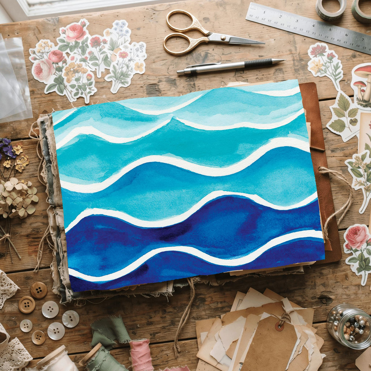 Water Wave Texture Pattern