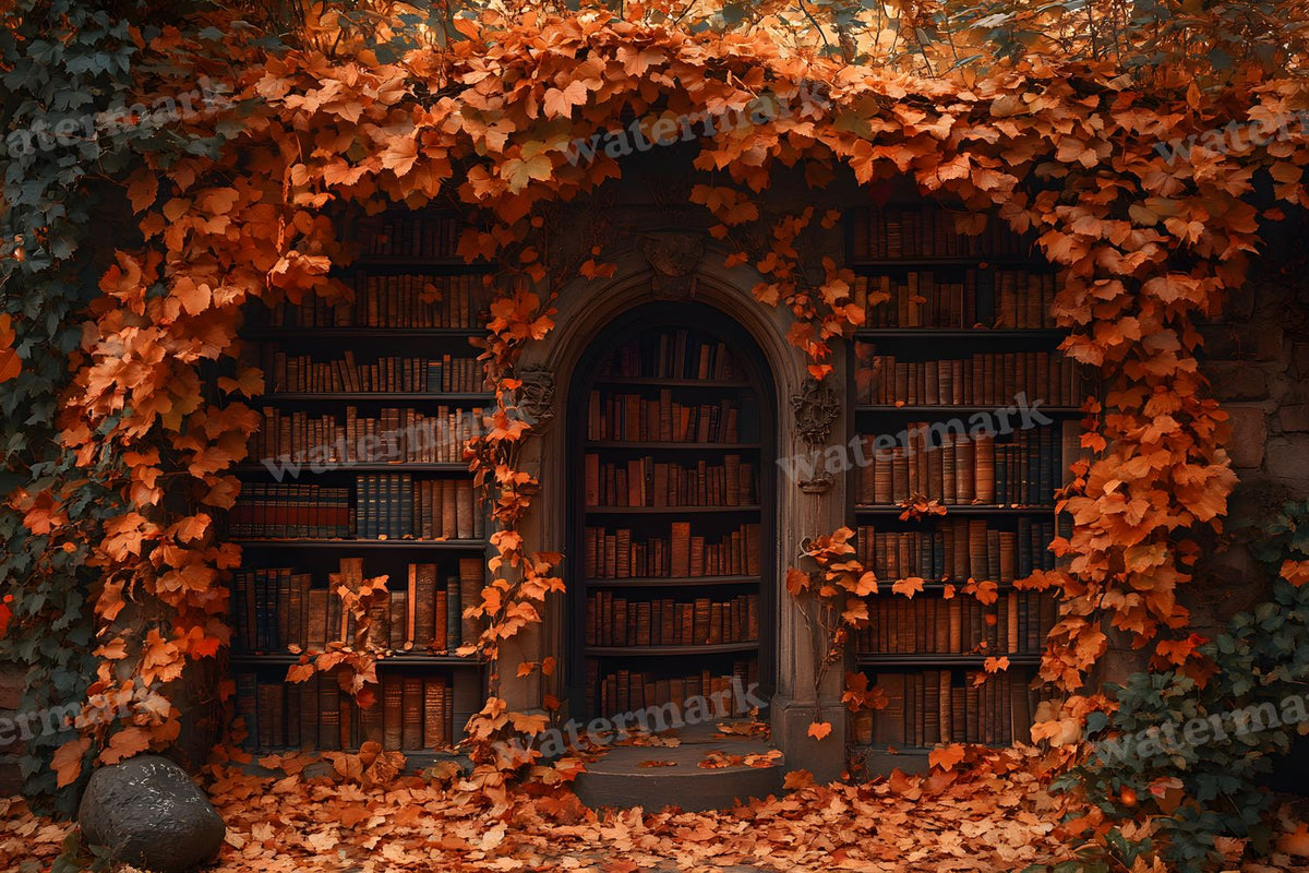 Whisper Library Forest digital photo backdrop for photo editing, preview 21
