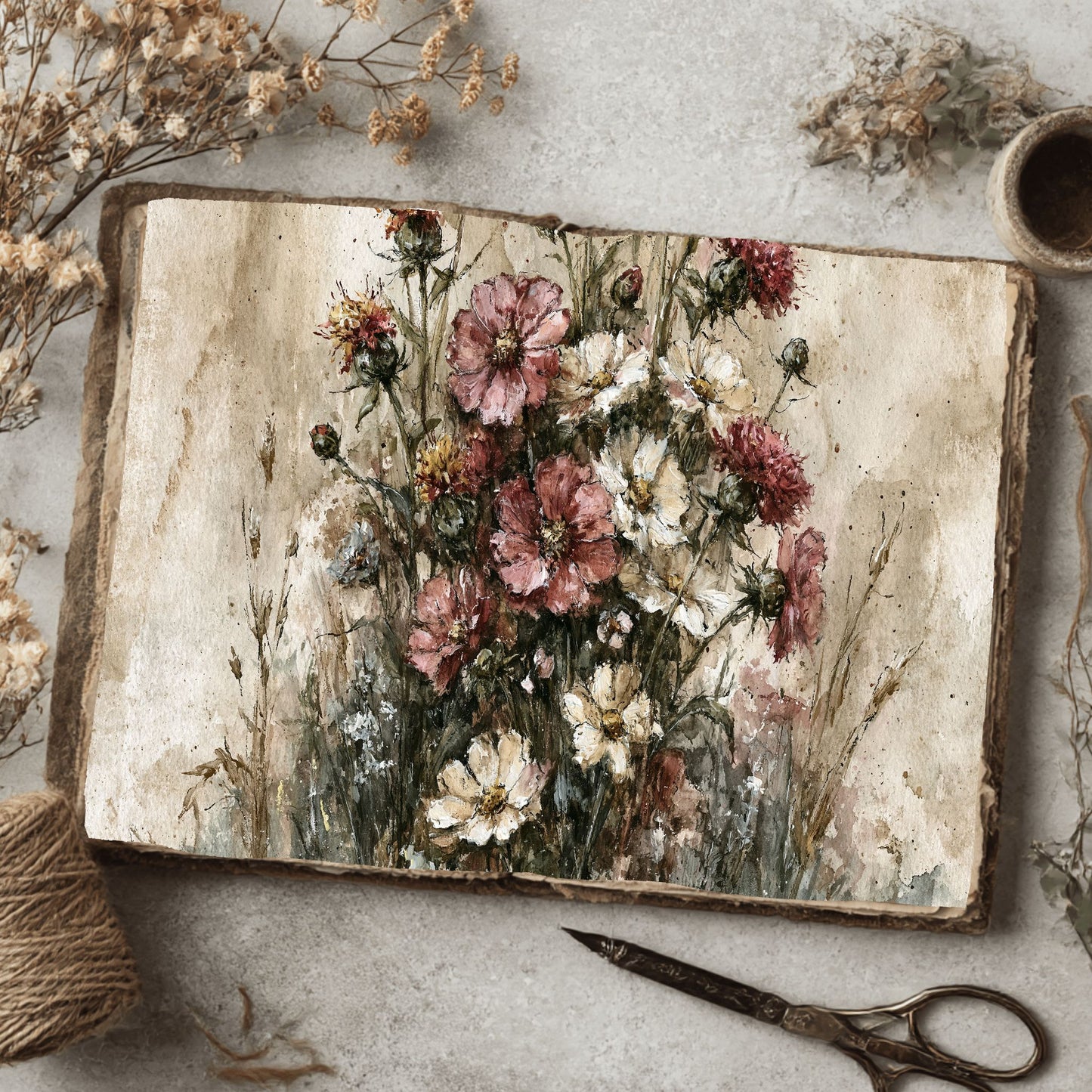 Wildflower Meadow Printable Paper