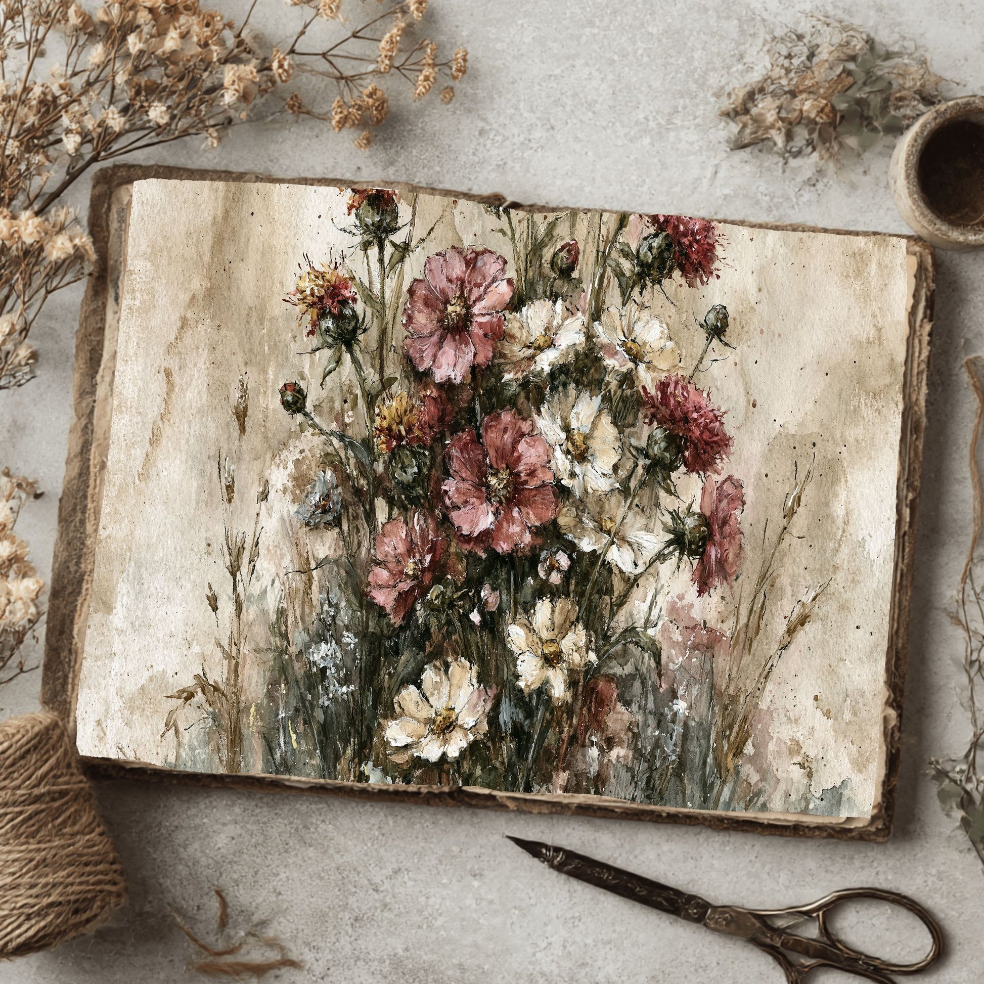 Wildflower Meadow Printable Paper