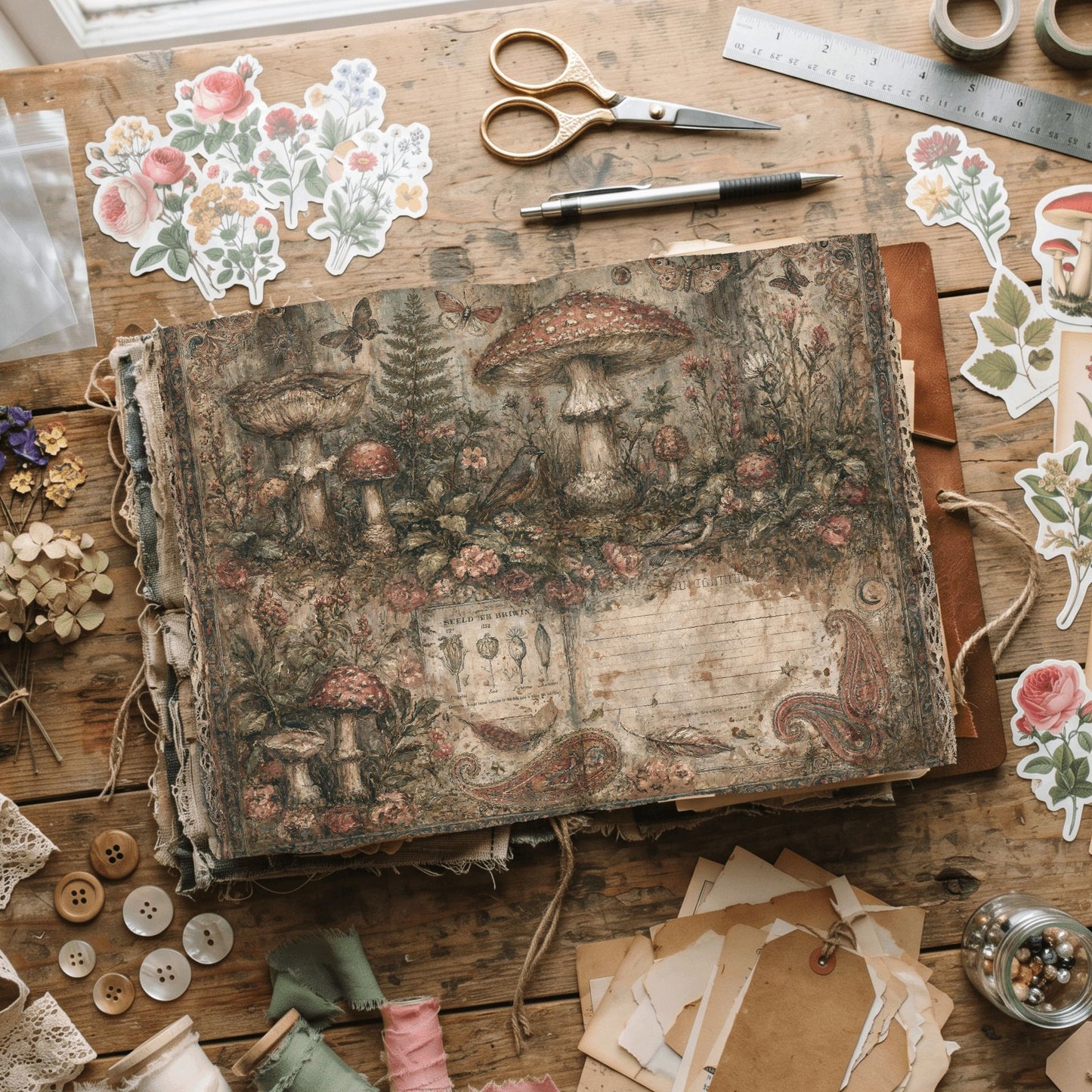 Woodland Hippie Ephemera Paper