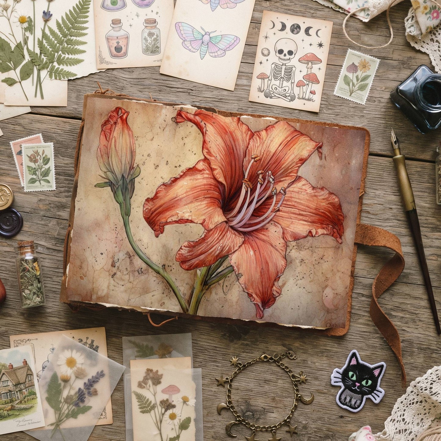 Amaryllis Digital Papers