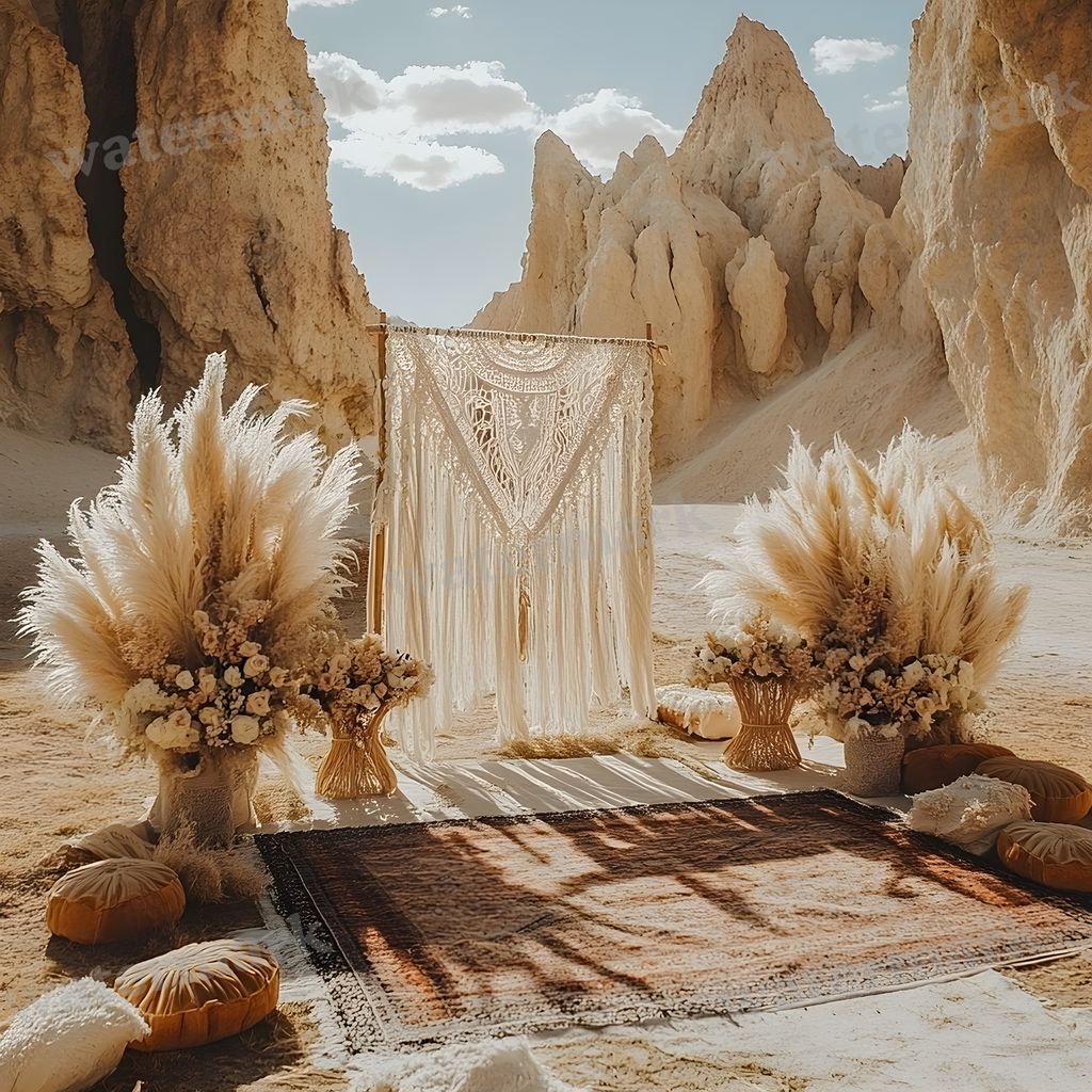 Bohemian Desert Backdrop Images