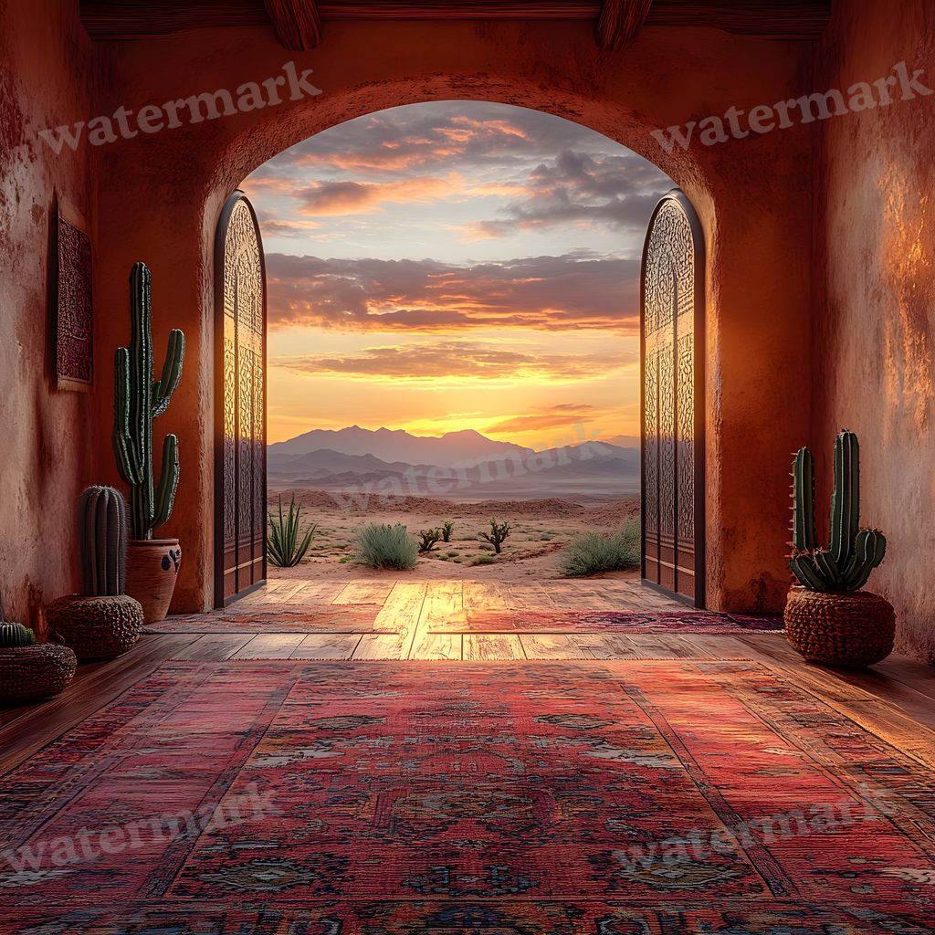 Bohemian Desert Backdrop Images