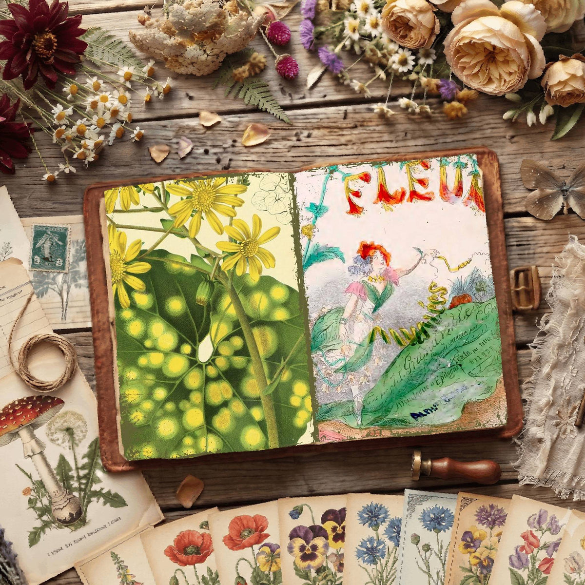 Botanical Illustrations Digital Papers