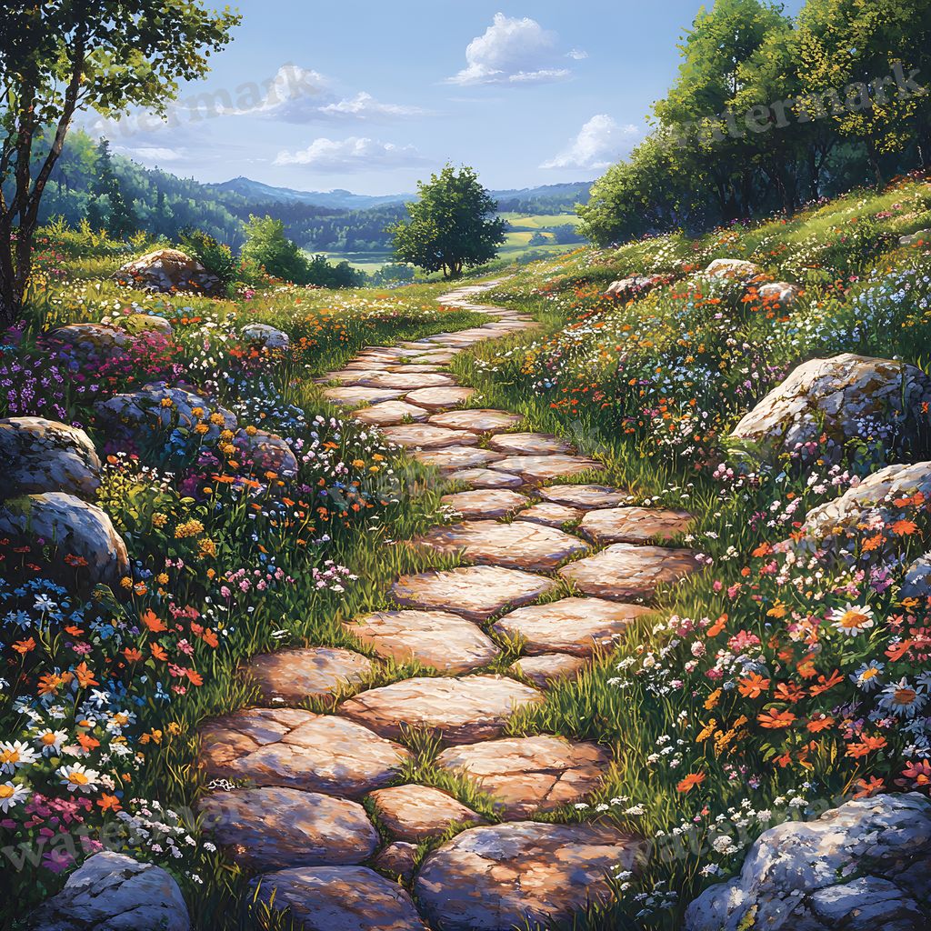 Charming Country Trail Backdrop Images