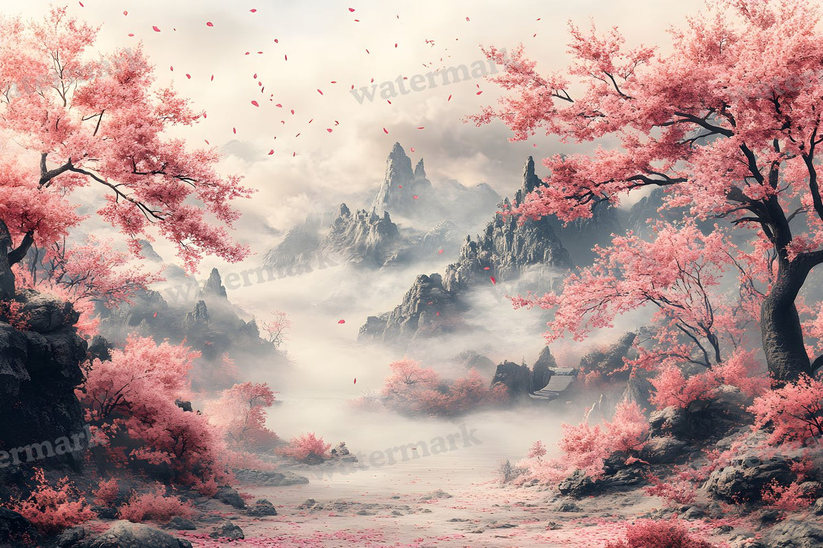 Cherry Blossom Serenity Backdrop Images