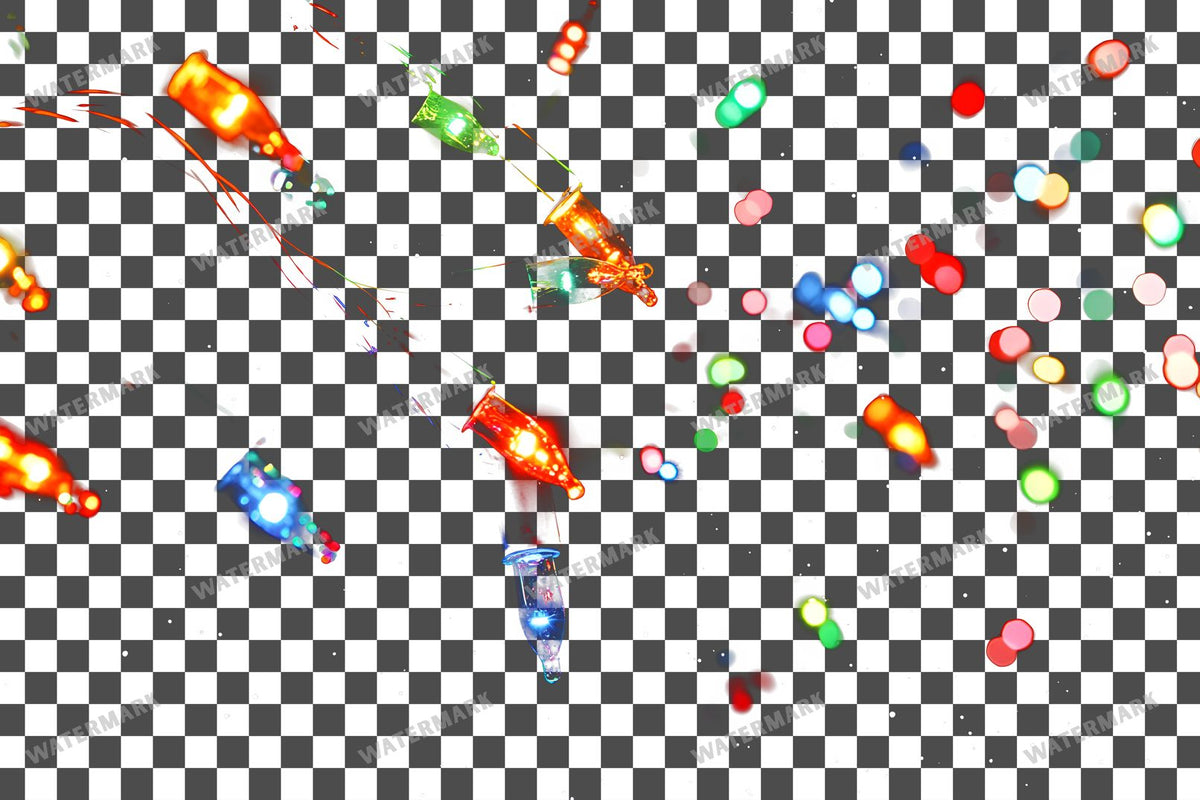 Christmas Lights Transparent Overlay Pngs