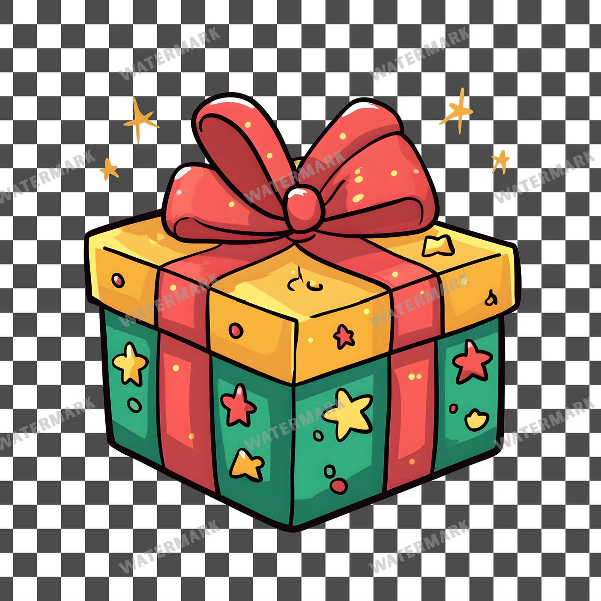 Christmas Kawaii Style Clipart Pngs