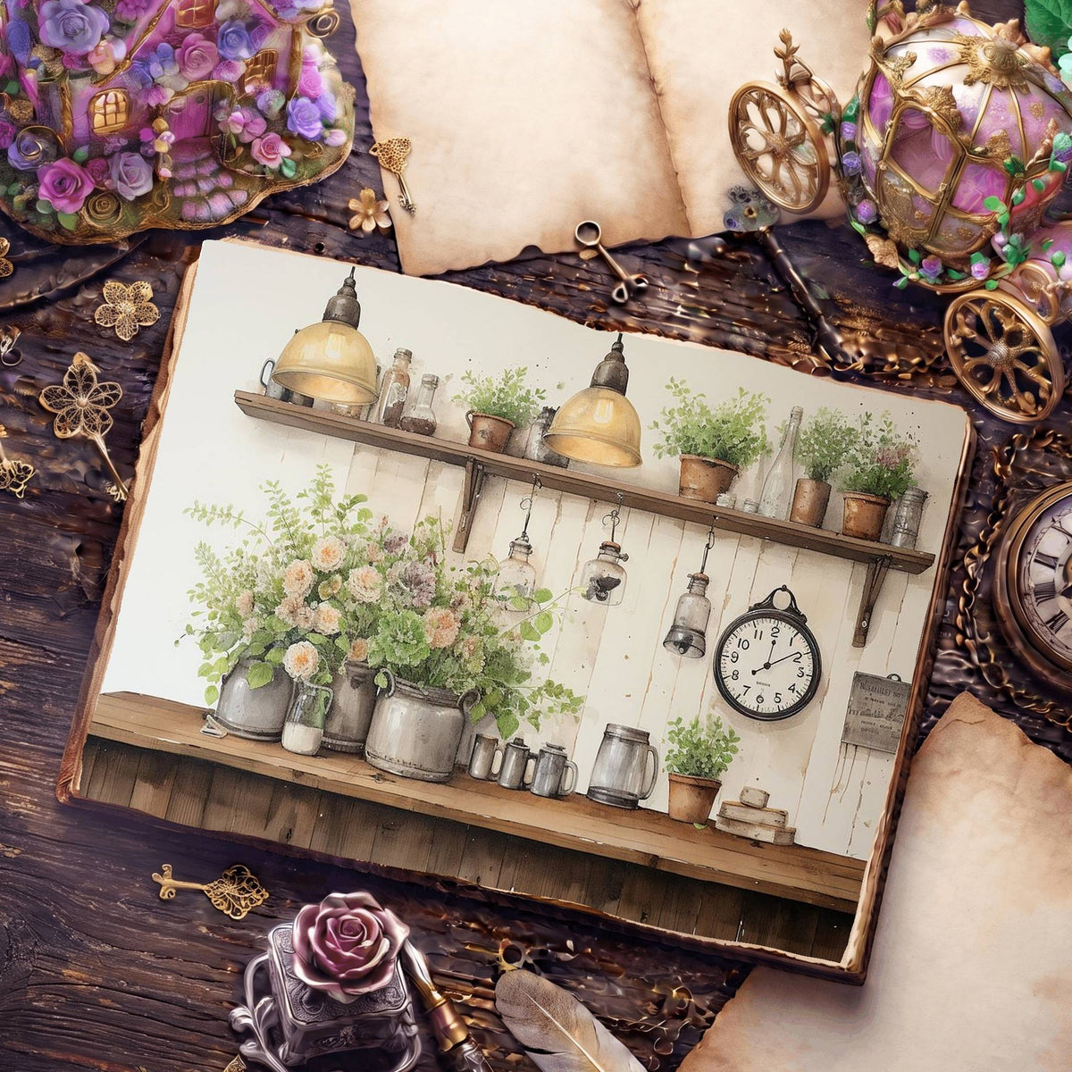 Coffee Shop Digital Papers