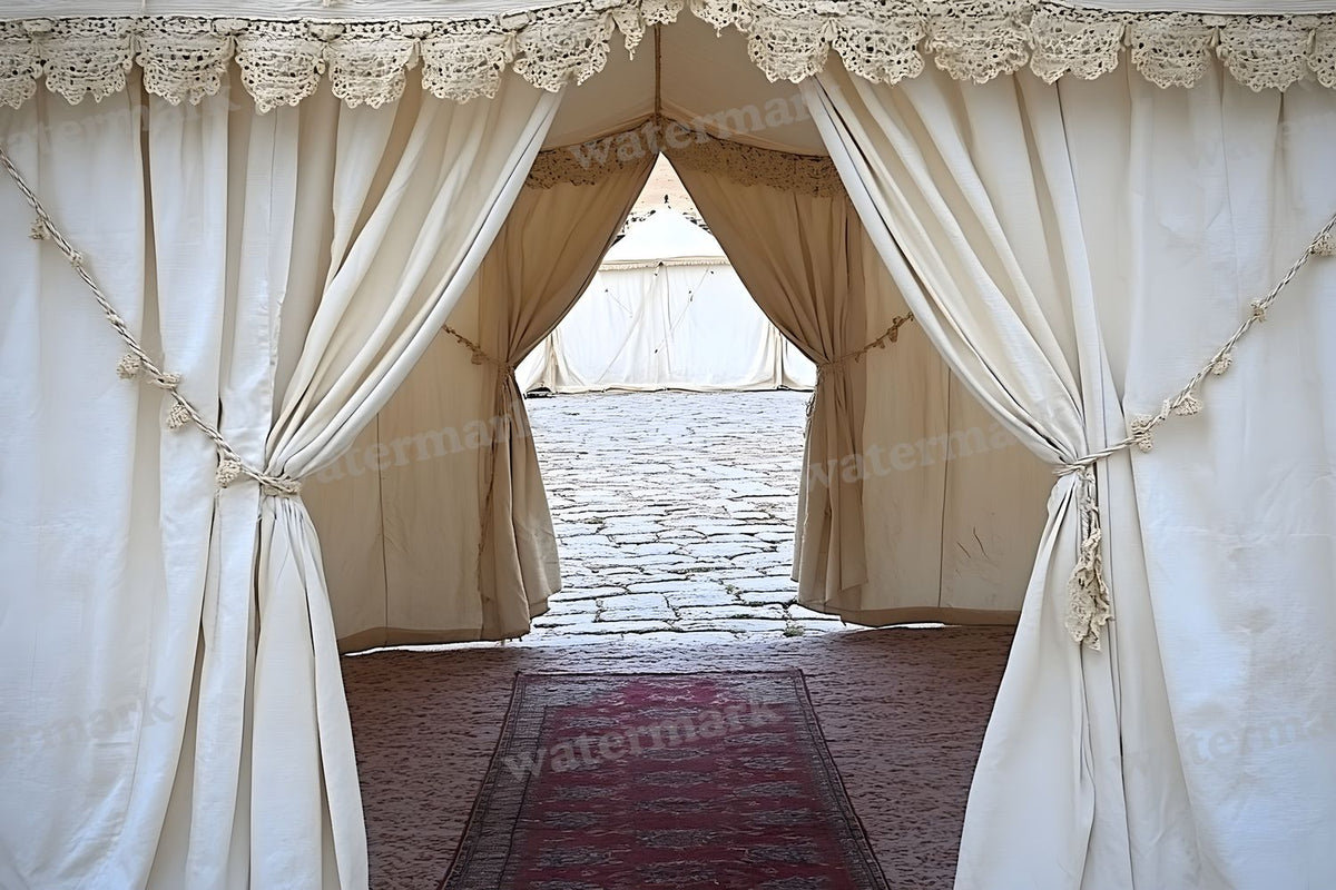 Desert Luxury Tent digital photo backdrop for photo editing, preview 21