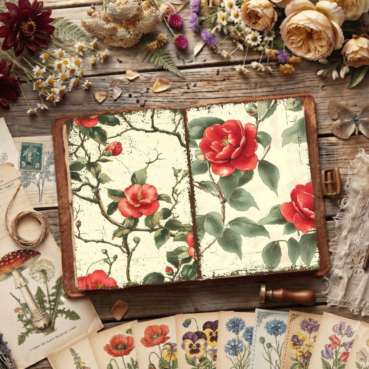 Floral Digital Papers