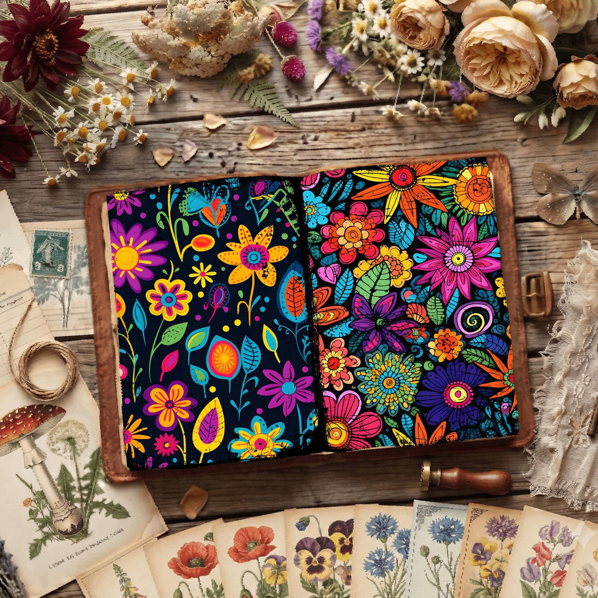 Floral Digital Papers