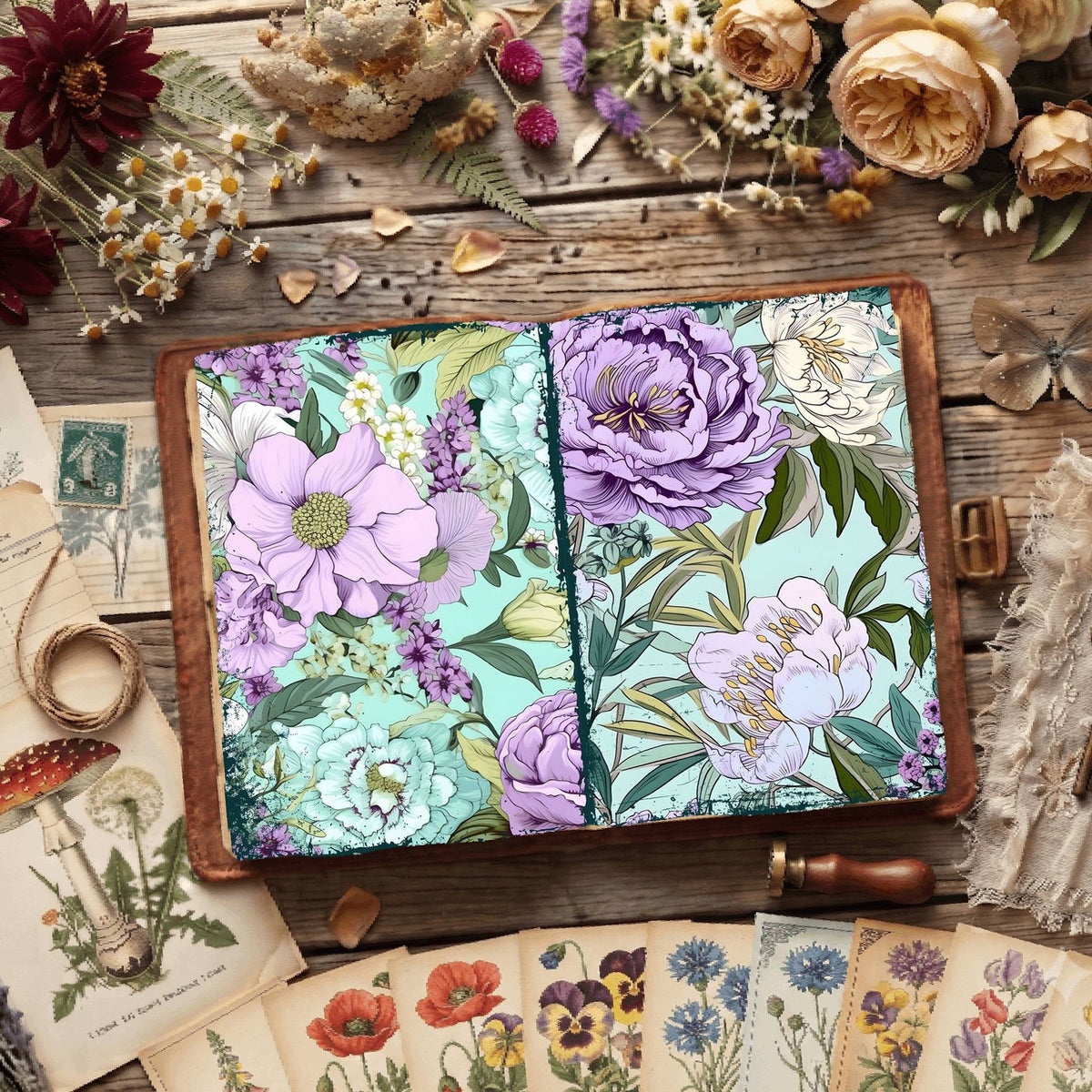 Floral Digital Papers