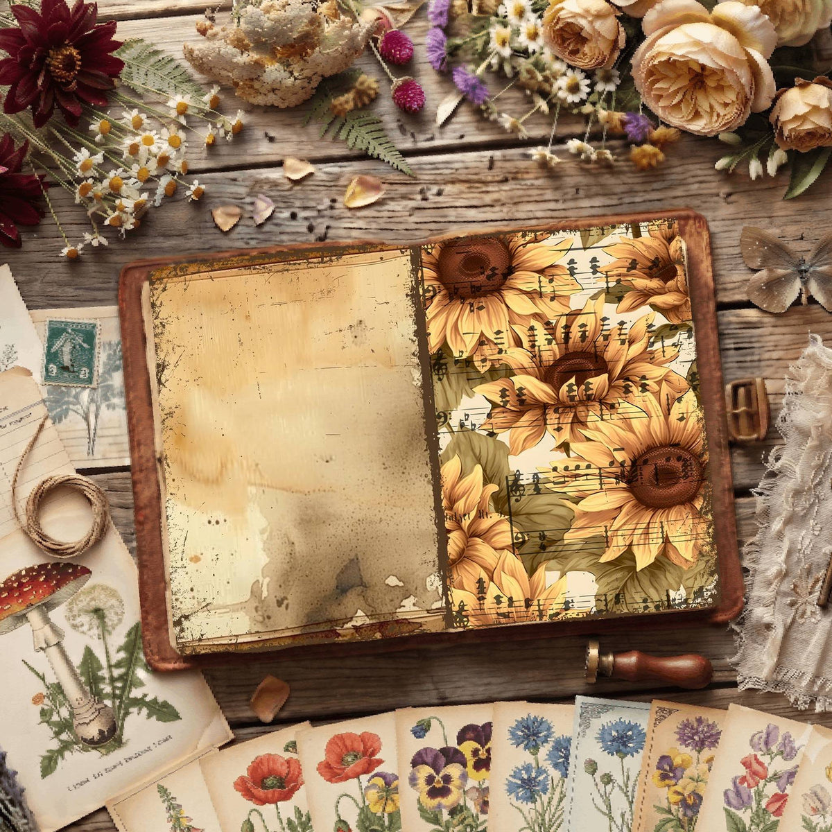 Floral Digital Papers