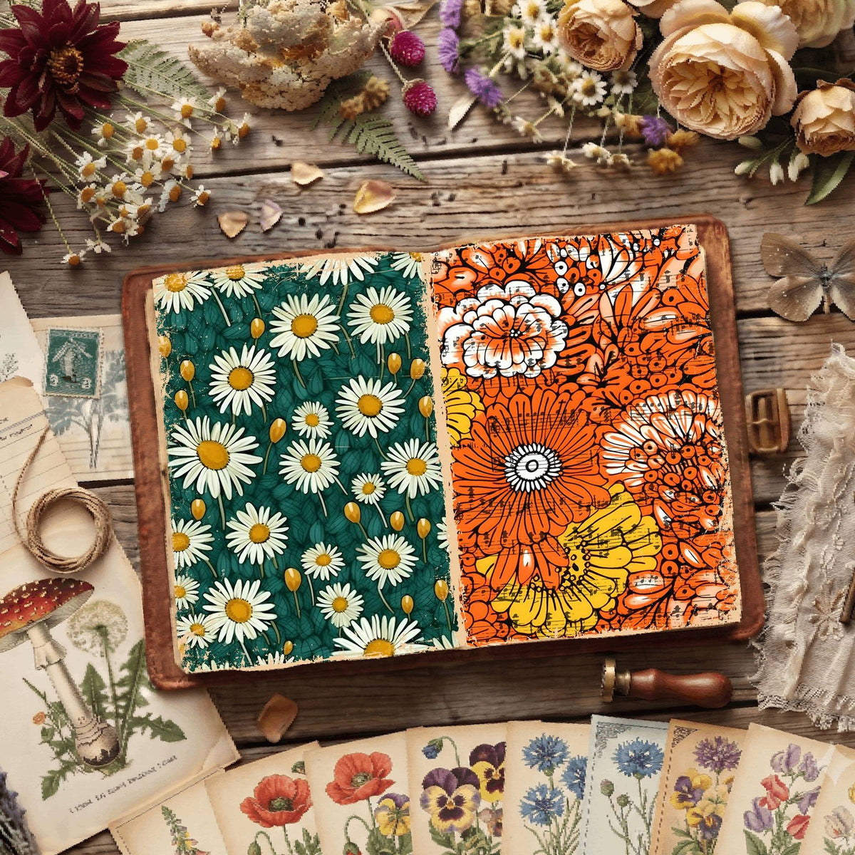 Floral Digital Papers