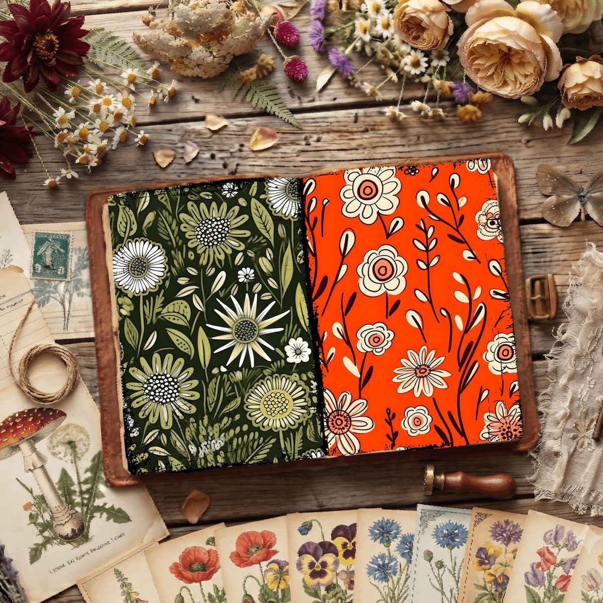 Floral Digital Papers